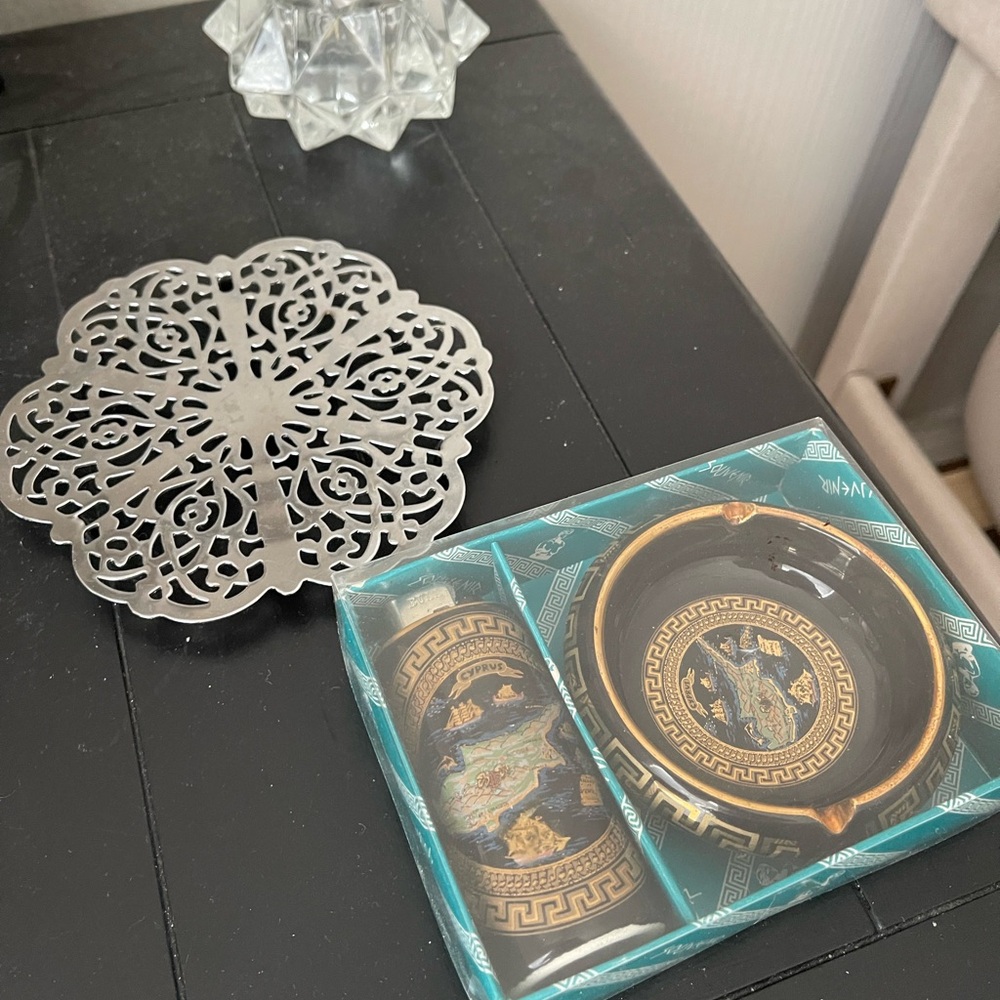 Versace Black and Gold Decorative Set